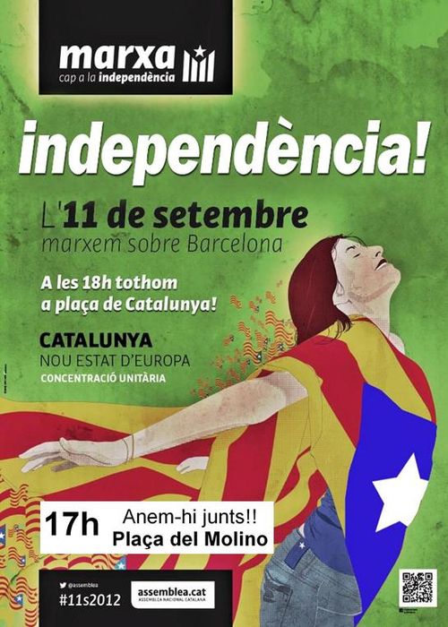 L'11 de setembre, tot #poblesec a les 17h davant del Molino. #11sCAT9estat
