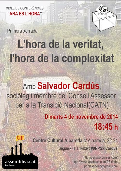 4N: Salvador Cardús al Poble-sec!