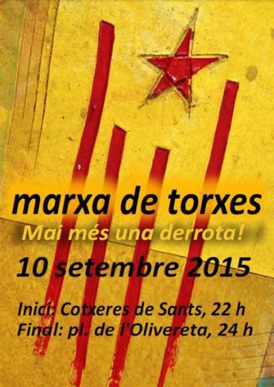 Manifest de la Marxa de Torxes 2015