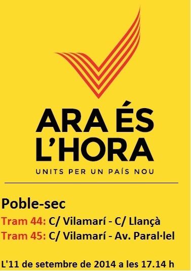 Via Catalana 2014: trams 44 i 45